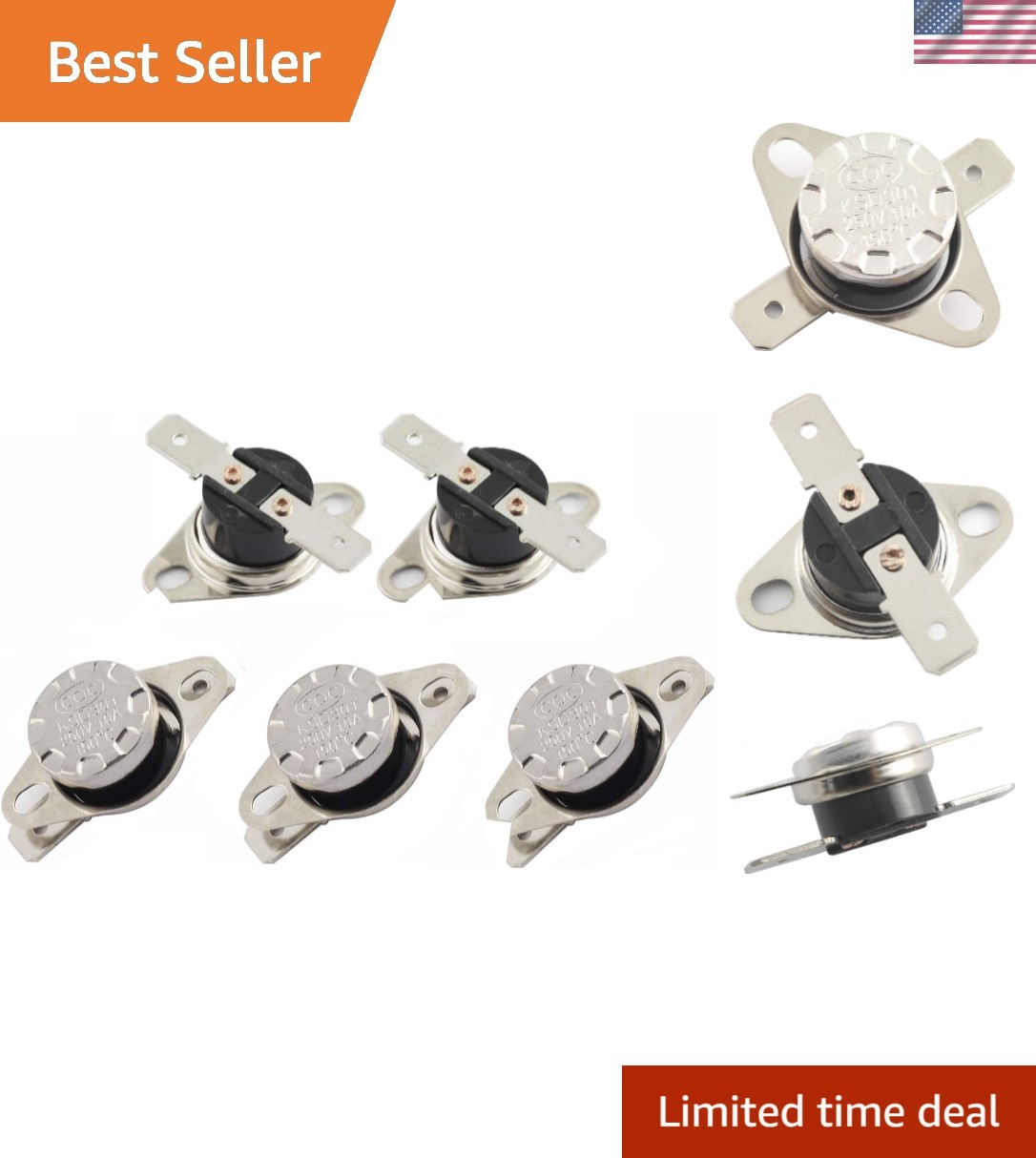 150°C Normally Closed Thermostat Switch Pack – 250V, 10A for Household Safety