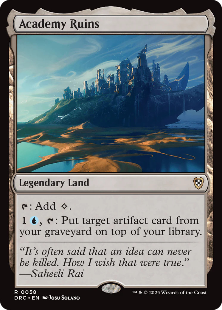 Academy Ruins [Aetherdrift Commander] Near Mint