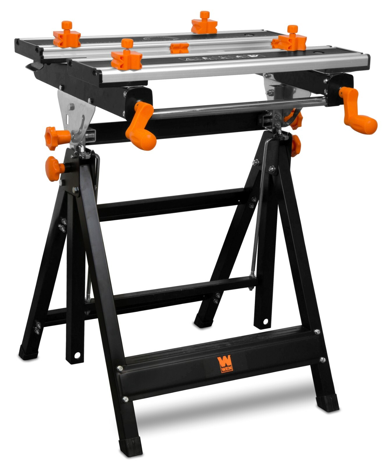 WEN WB2322T 24-Inch Height Adjustable Tilting Steel Portable Work Bench and Vise