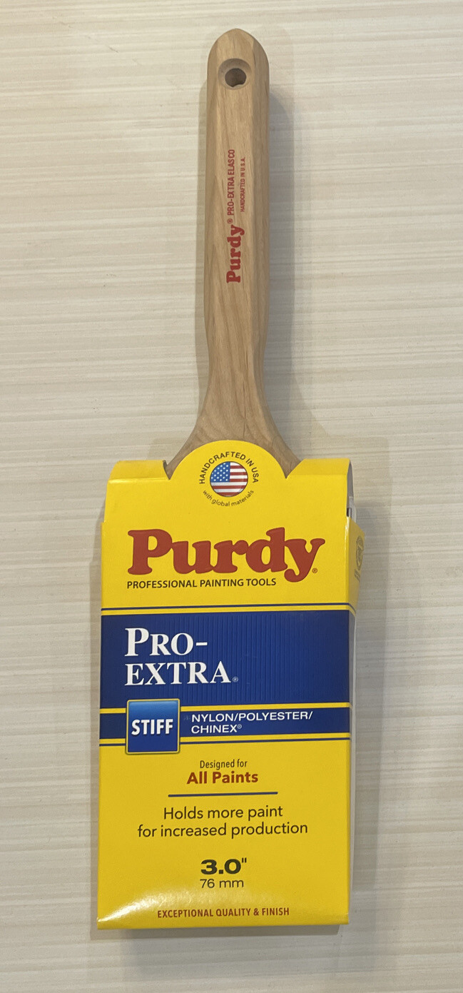 Purdy Pro-Extra Elasco Flat 3" Paint Brush Nylon/Polyester/Chinex