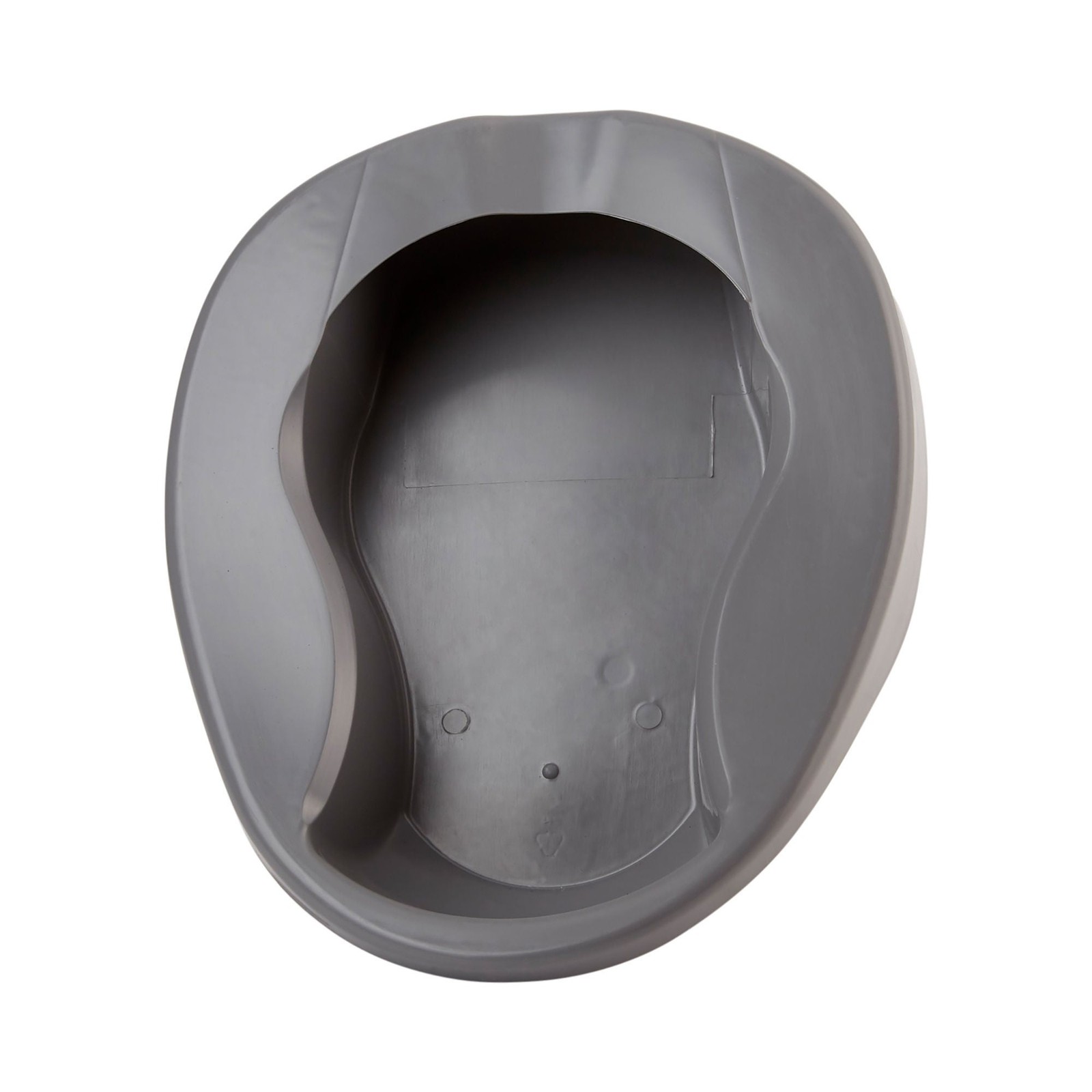 McKesson Pontoon Bedpan 15 L Inch Plastic Graphite 1 Each 56-80217A