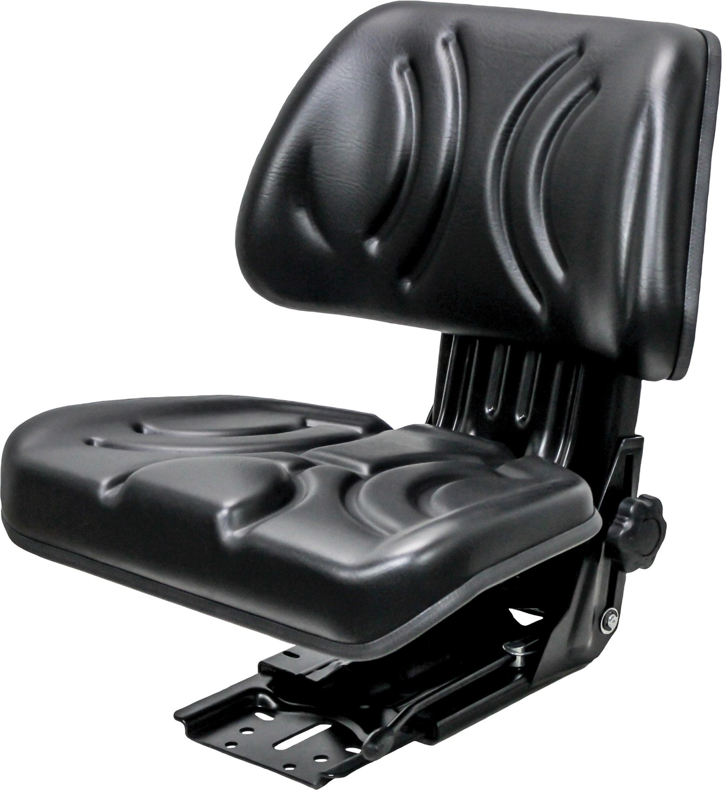 Uni Pro - KM 356 Mechanical Semi-Suspension Seat Assembly - Black Vinyl