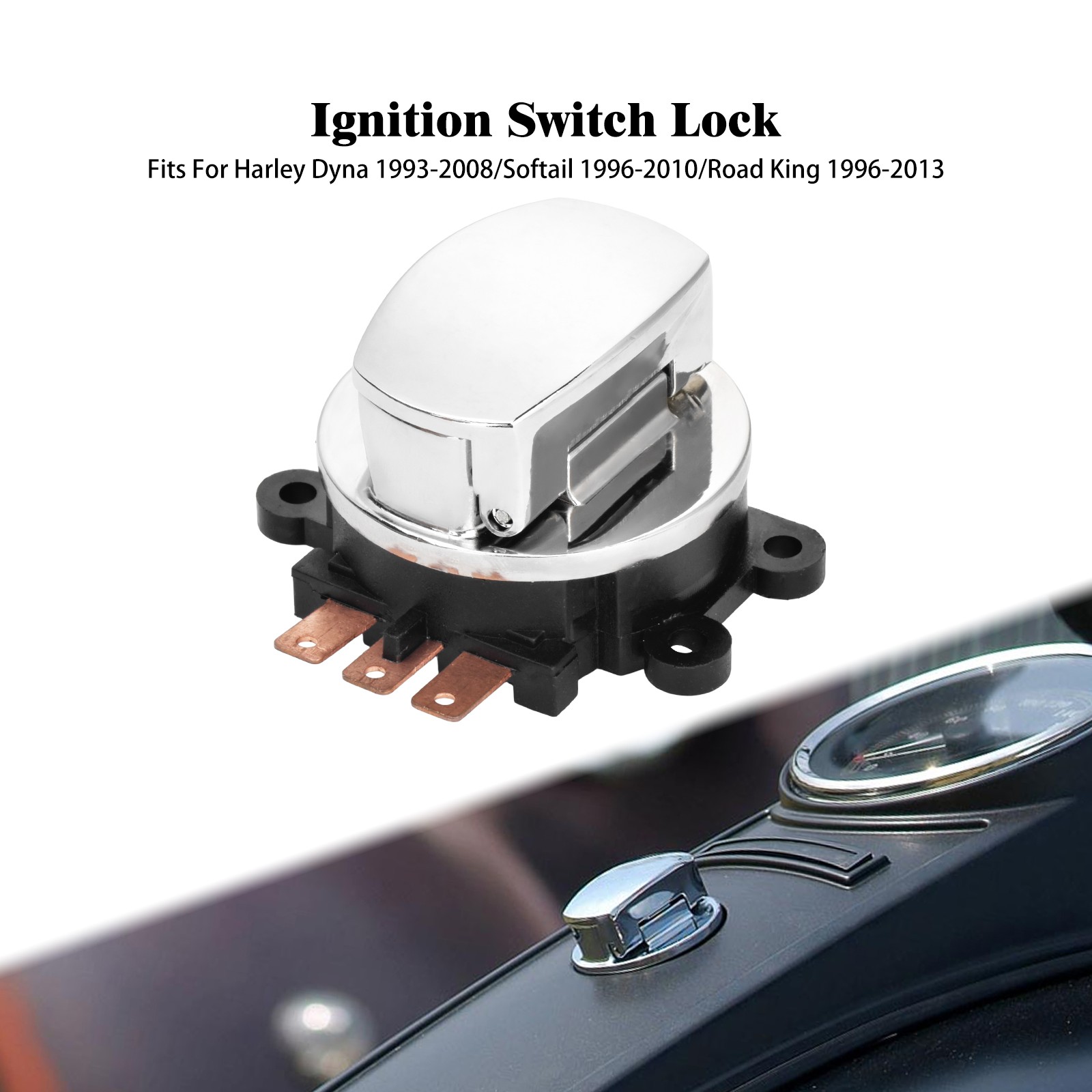 Ignition Switch Lock Key For Harley Road King 96-13 Softail Standard FXST 96-10