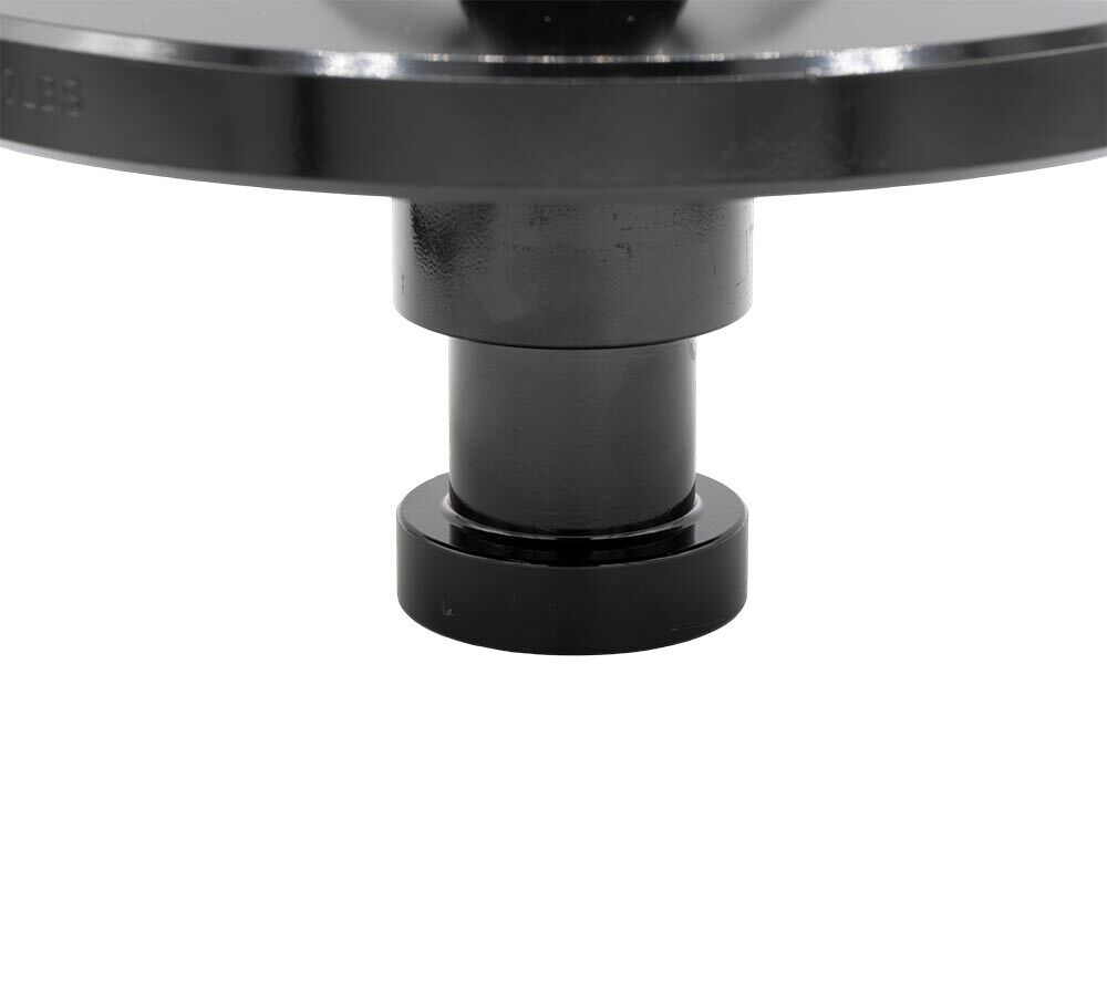 Kingpin to 2-5/16" Gooseneck Ball Hitch Adapter w/ Rings Fit for Tractor, Black