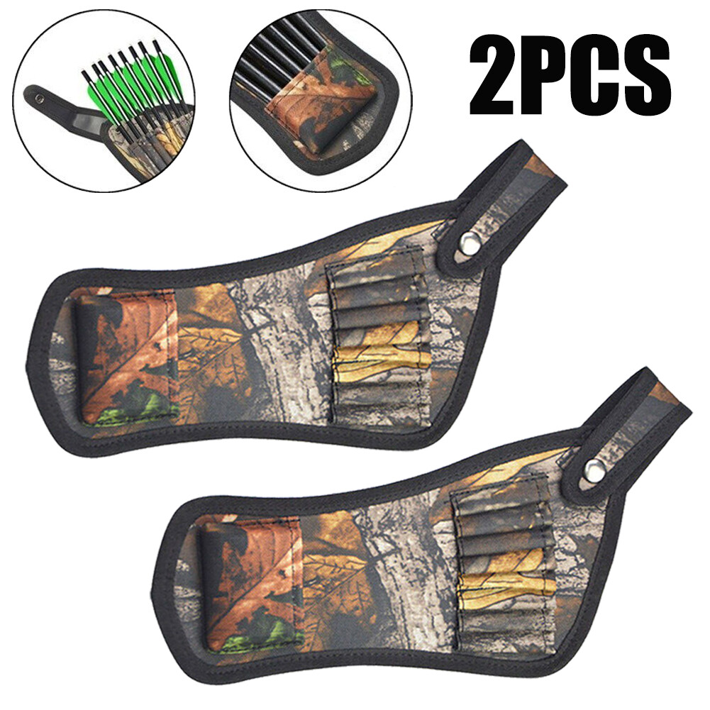 2X Crossbow Arrow Quiver Bag 8Holes Pouch Holder Waist Hip Belt Portable Hunting