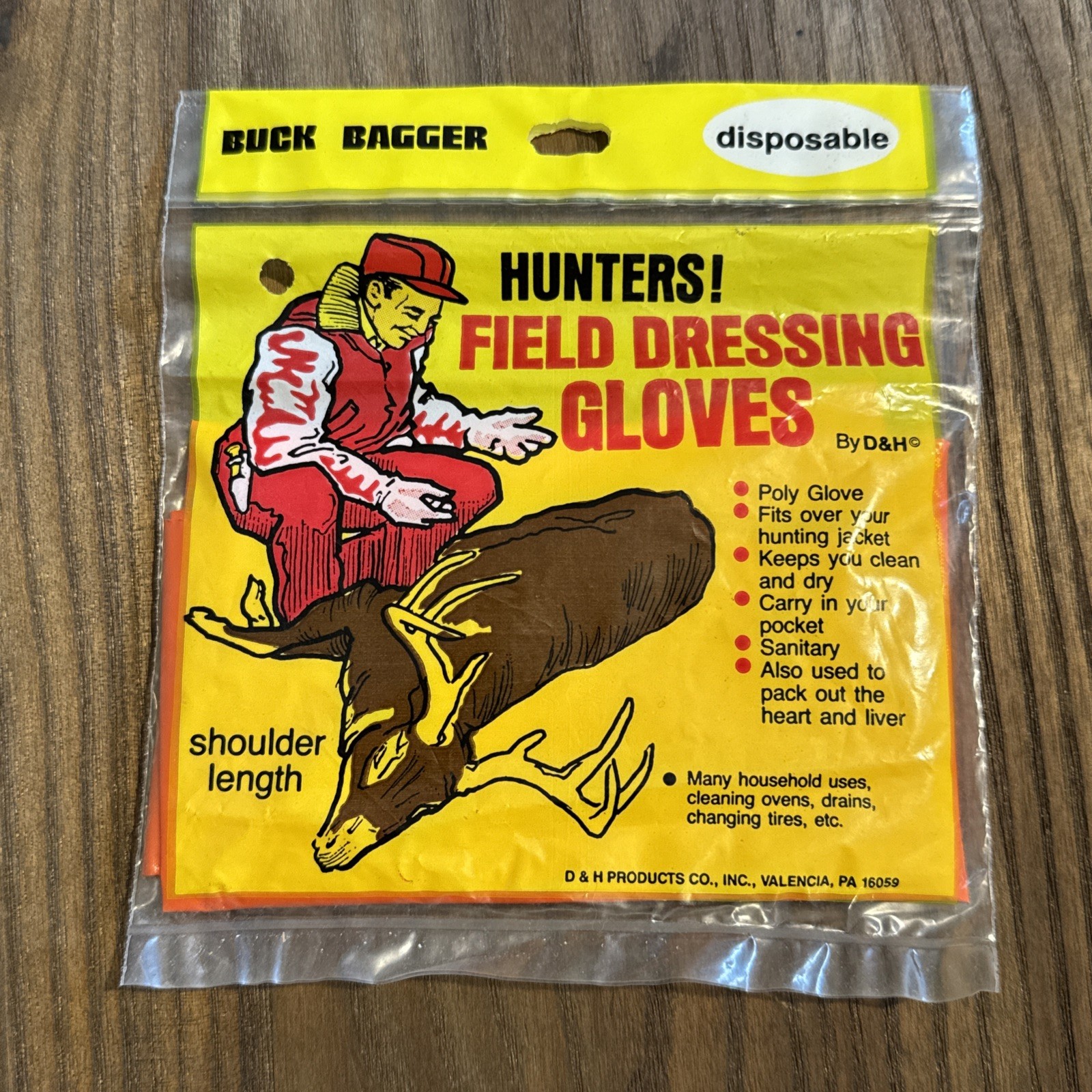Buck Bagger Hunters Disposable Polyester Full Arm Field Dressing Gloves New USA