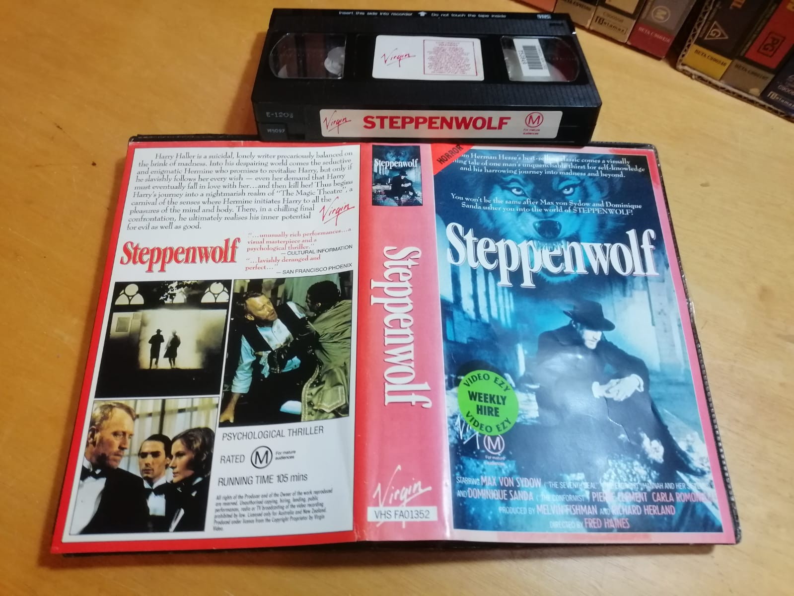 STEPPENWOLF (1974) - MEGA-RARE 80's Oz Virgin 1st Vhs PAL Format Issue - HORROR