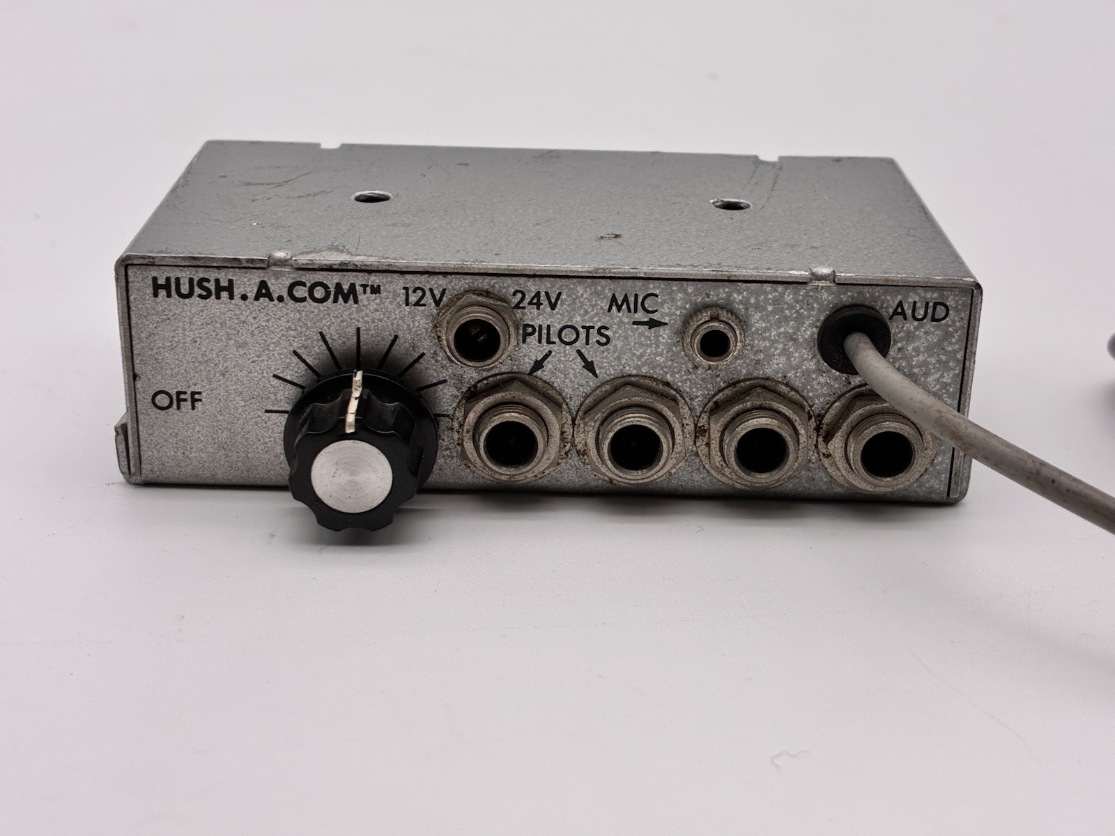 HUSH-A-COM Aircraft Intercom Control Box 12V/24V Aviation Audio Panel Tested