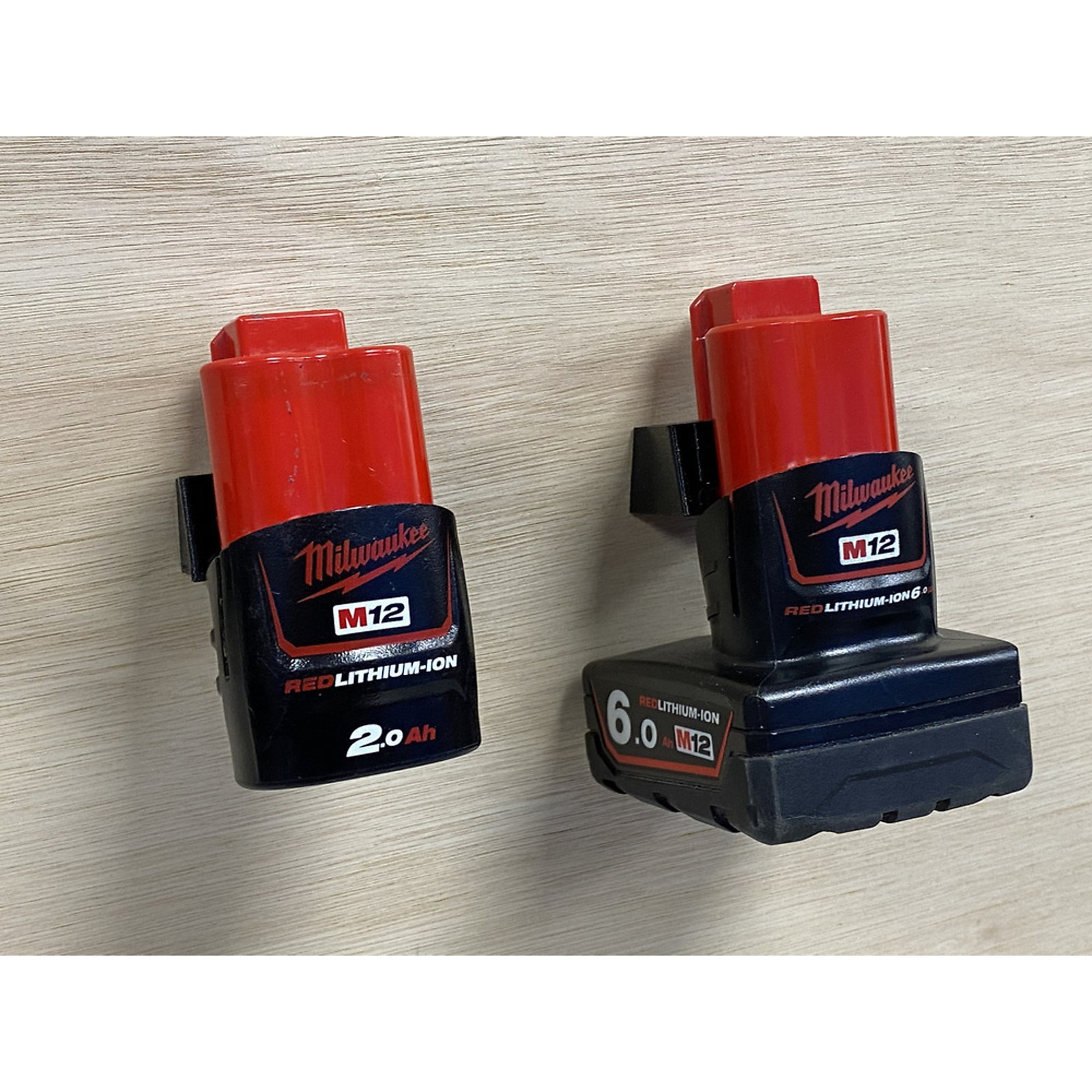 Battery Mounts compatible with Milwaukee M12 (6 Pack)