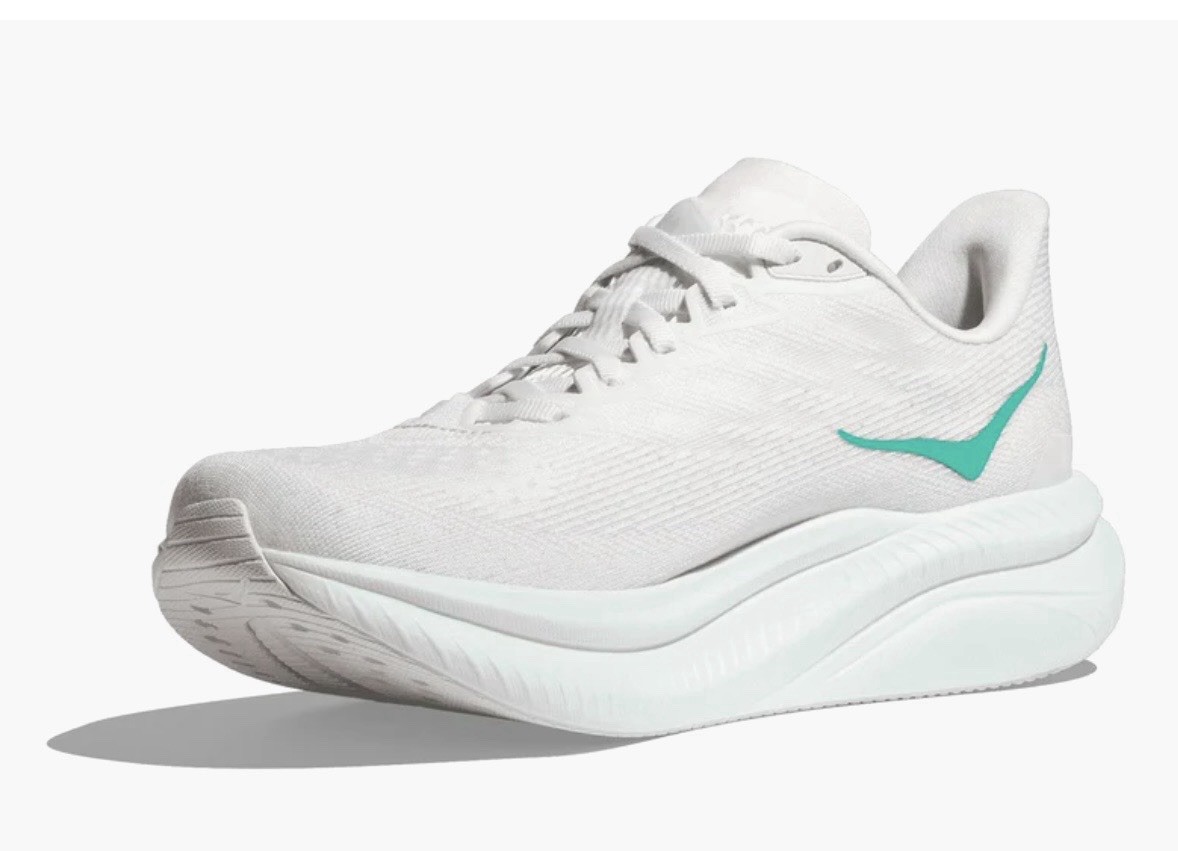 HOKA 💅 Mach 6 1147810 WHTD White Droplet Running Shoes Sneakers Size 8.5