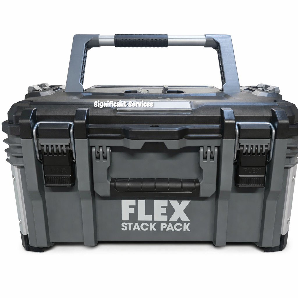 FLEX FS1102 Stack Pack Medium Modular Tool Box Storage Case