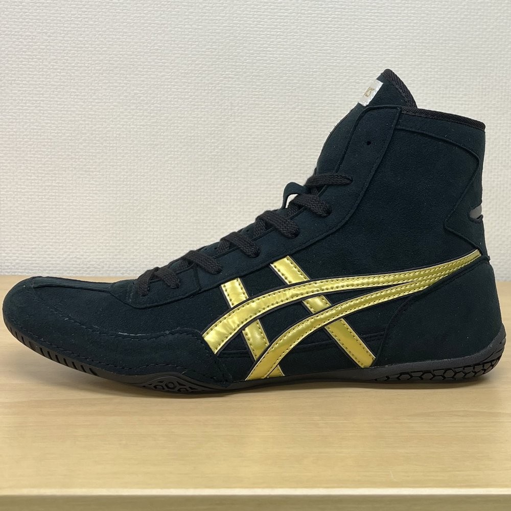 ASICS wrestling shoes 1083A001 Black x Gold x Black A504 US 11.5/28.5cm