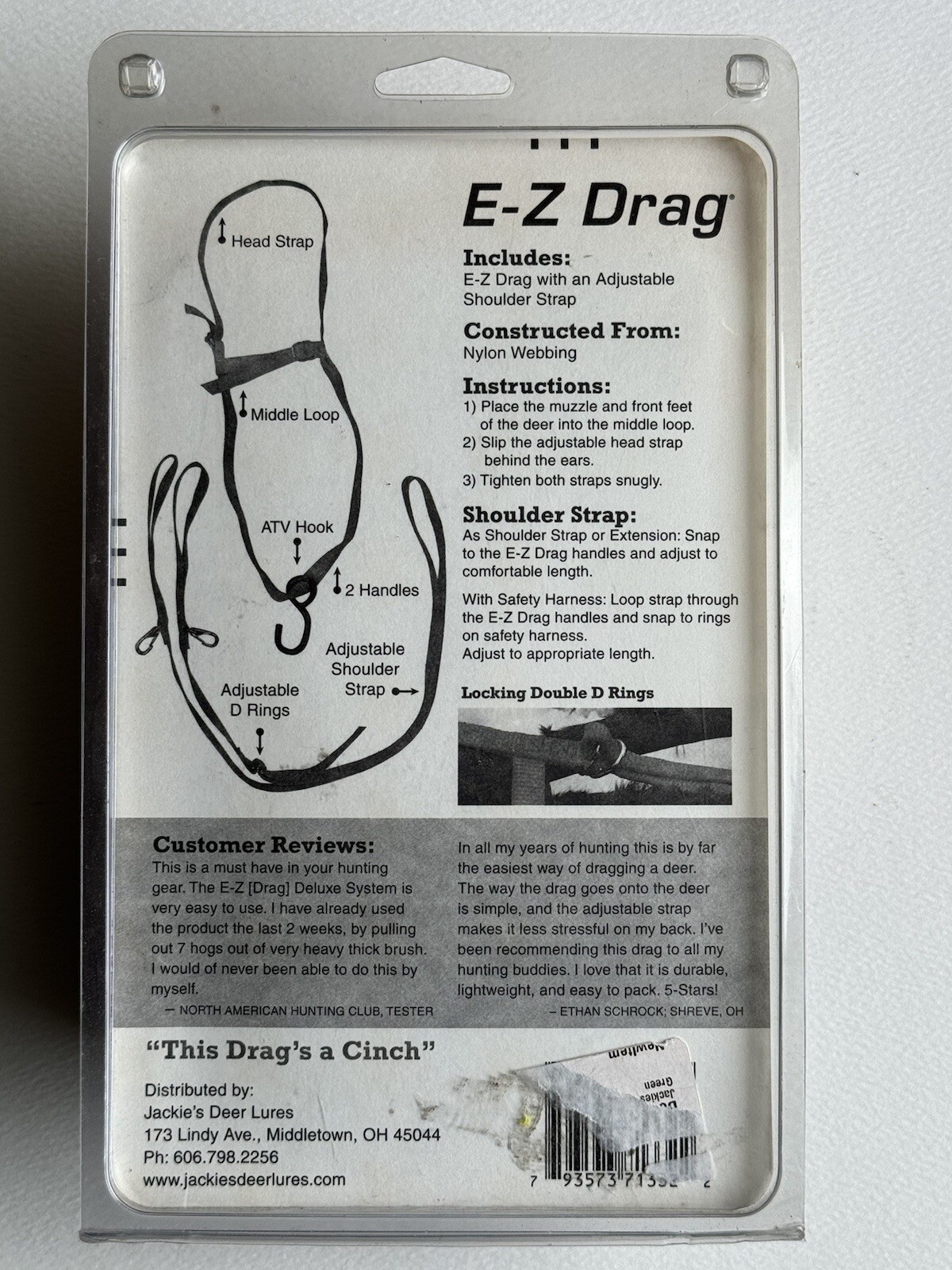 E-Z Deer Drag Basic:: Hunter Green