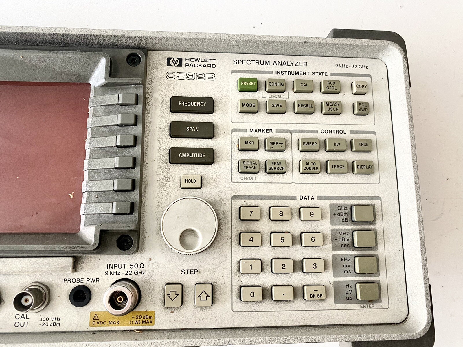 HP 8592B Spectrum Analyzer Front Panel Assembly – Genuine HP RF Replacement Part