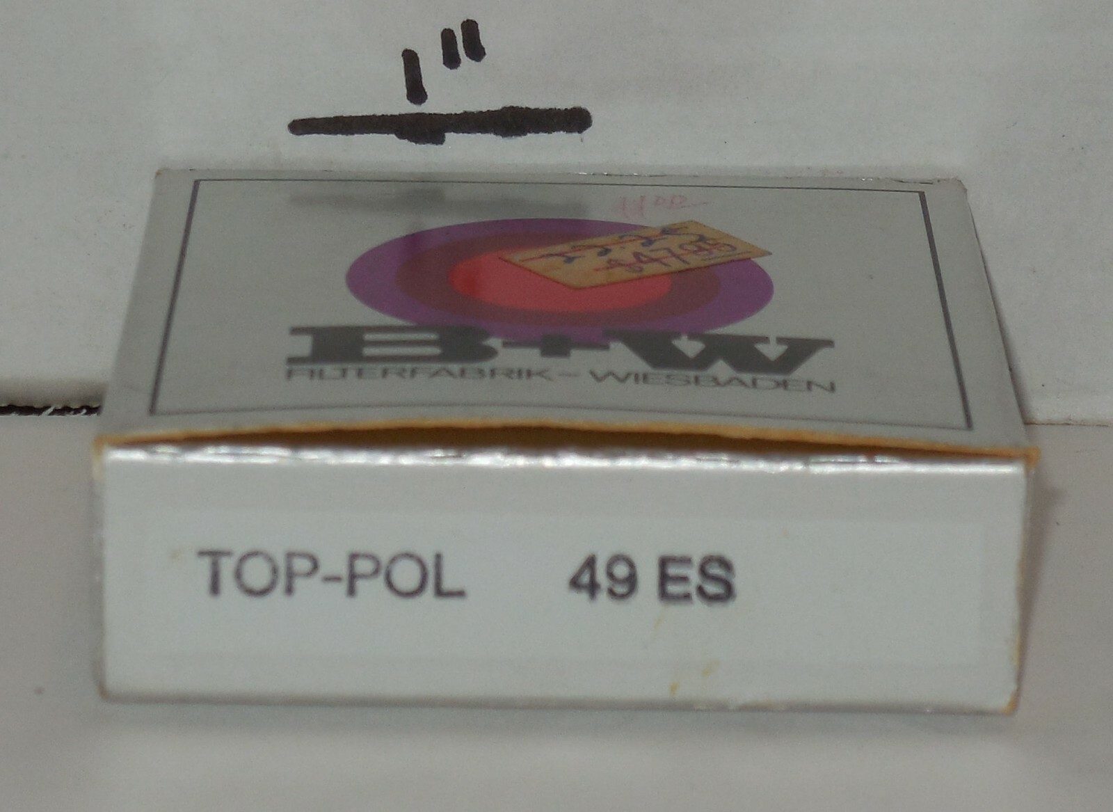 Vintage B+W 49ES Top-Pol with Box