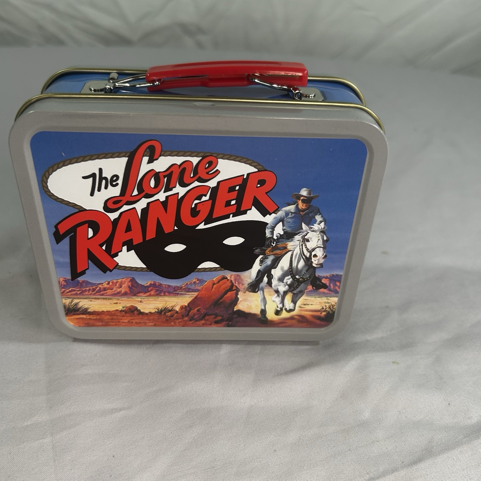 The Lone Ranger Mini Tin Metal Lunch Box Cheerios 60th Anniversary 2001