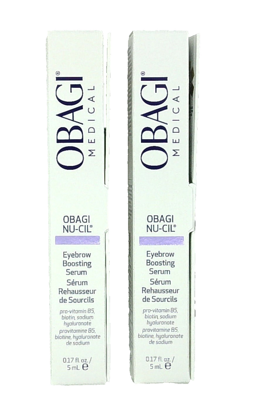 Obagi Nu Cil Eyebrow Boosting Serum 0.17 fl oz/5 ml [2 Pack] *NIB