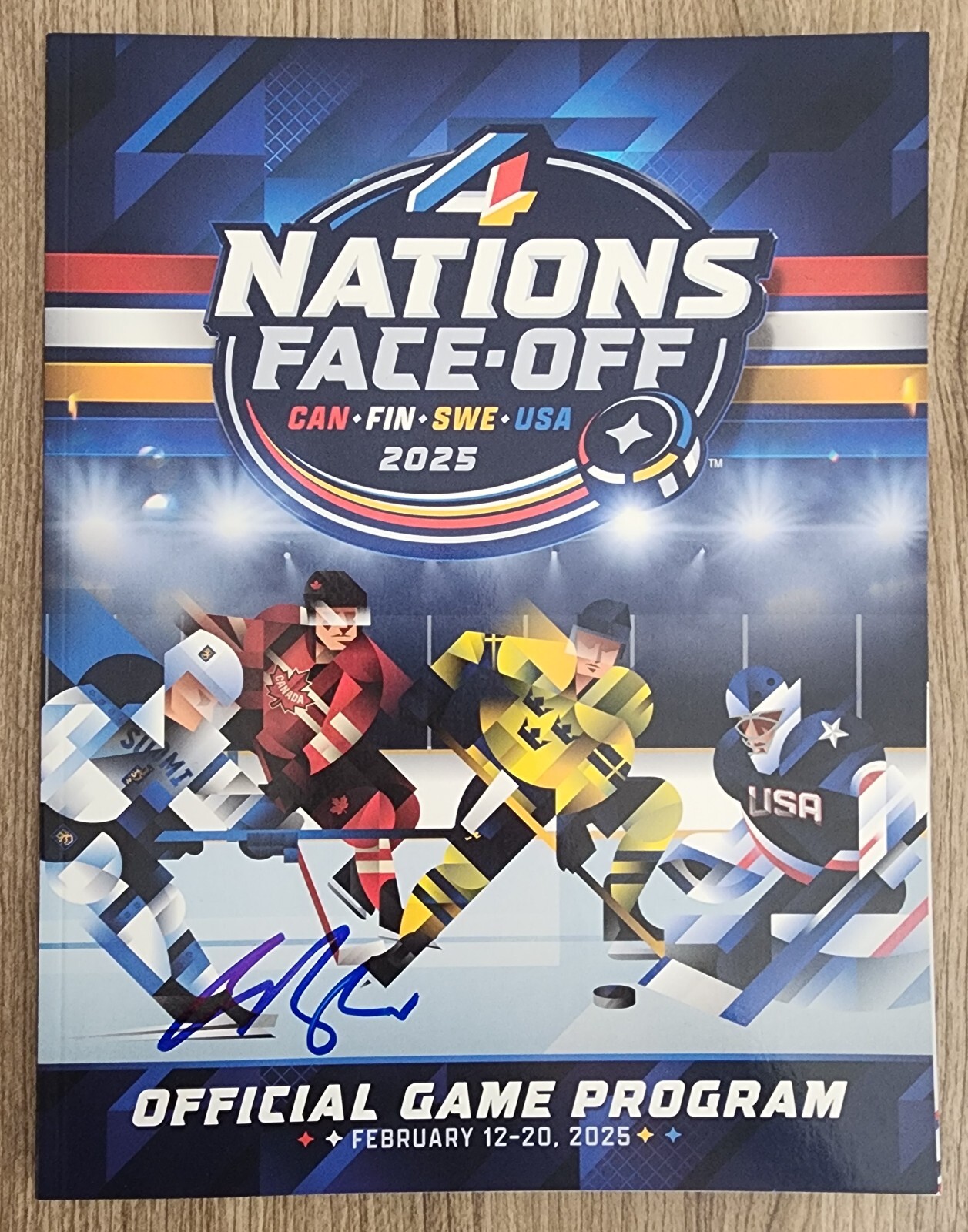 Colton Parayko Signed Canada Official 2025 4 Nations Face-Off Program RAD