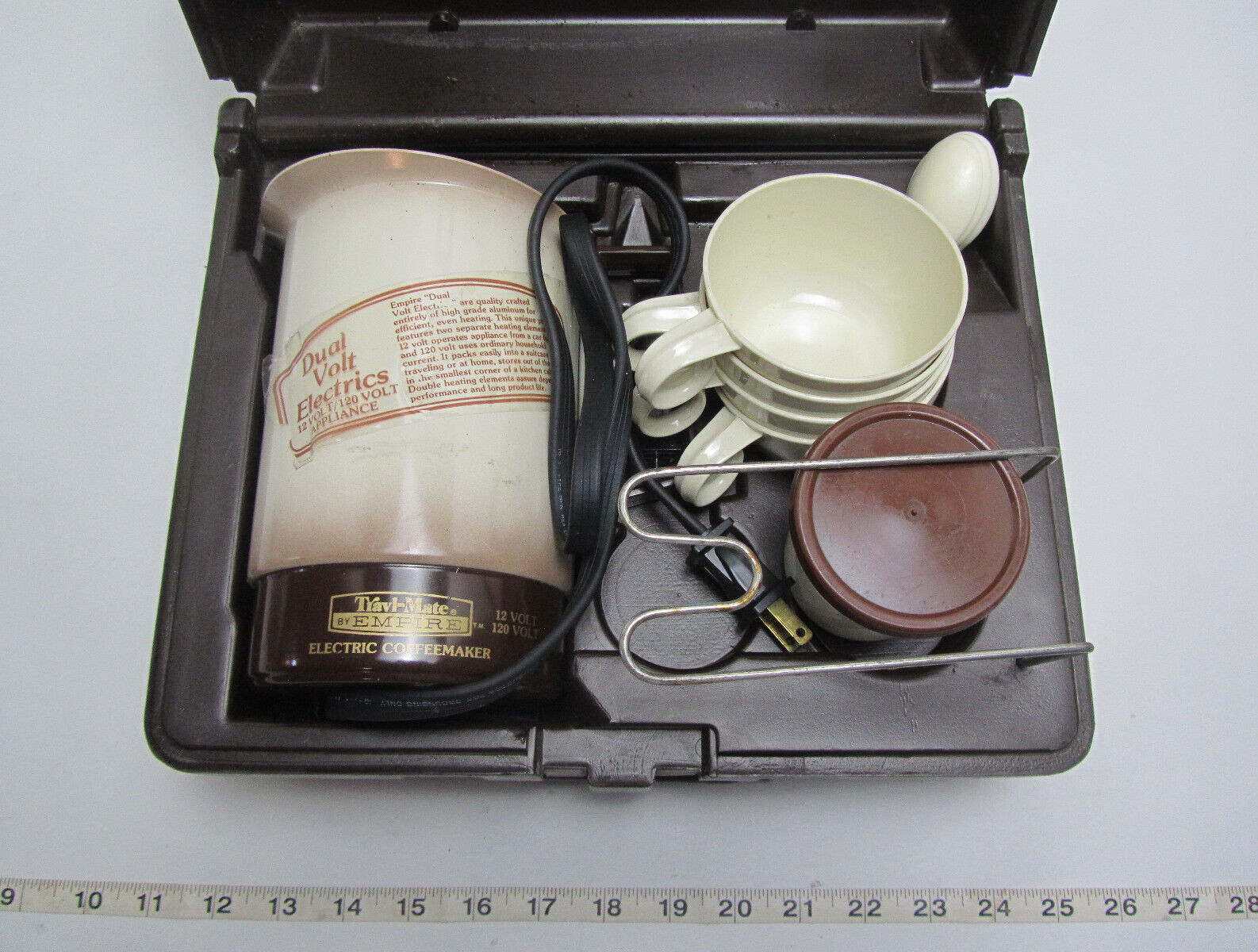 Empire Kar In Travel Mate Electric Co Coffee Maker & Accessories Kit 110/12 volt