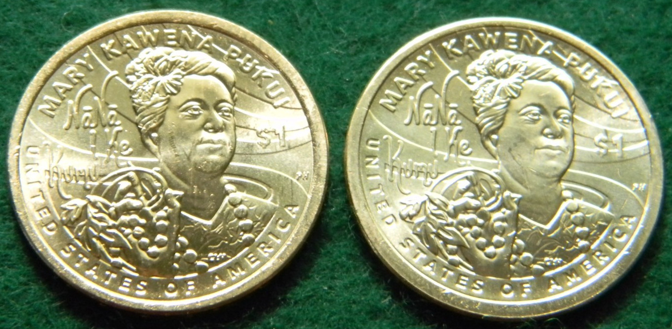 2025 P & D NATIVE AMERICAN MARY KAWENA PUKUI U.S. DOLLAR UNC (SET OF 2 COINS) US