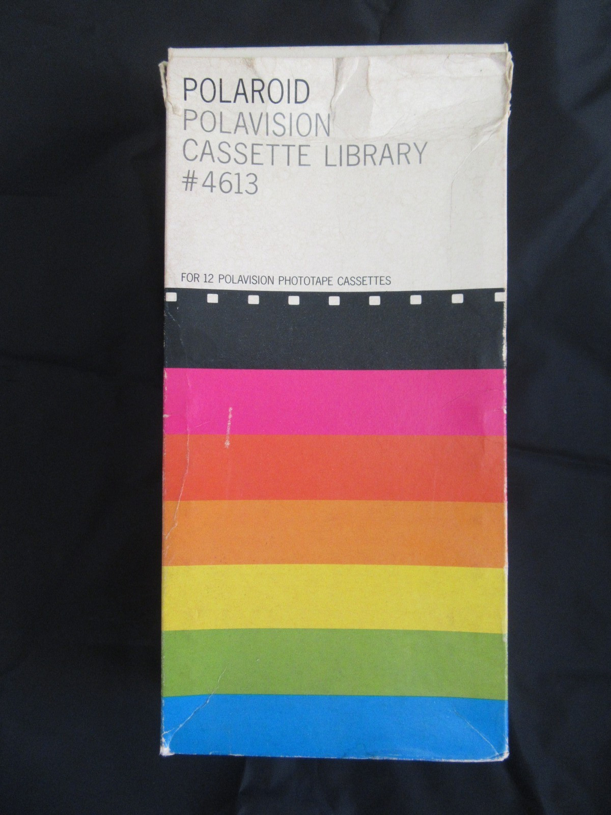 POLAROID Polavision Cassette Library # 4613, stores Polavision Movie Cassettes