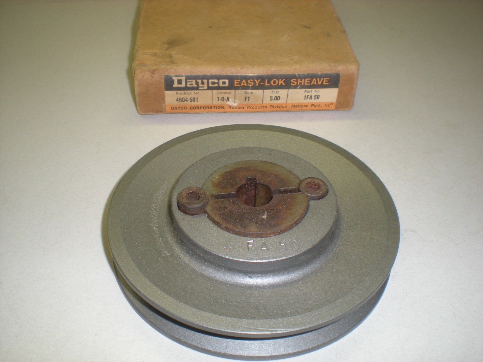 Dayco 1FA50 Cast Iron Easy-Lok Sheave - NOS - NIB