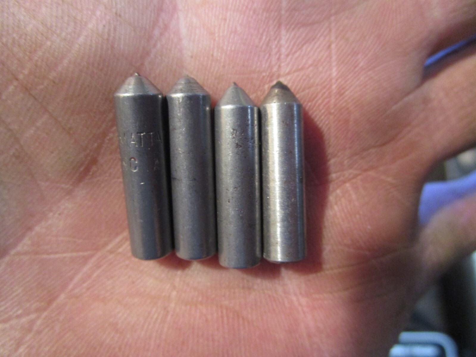 (4) NOS Permattach 1/4" Shank X 1" Diamond Tip Wheel Dressers USA BLOWOUT PRICE