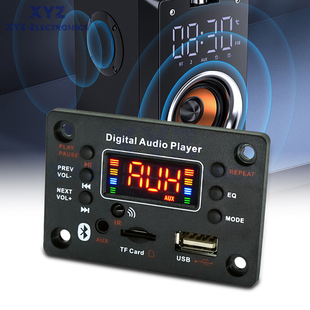 DC7-20V 2*40W Bluetooth Digital Audio Player MP3 Decoder / Power Amplifier Board