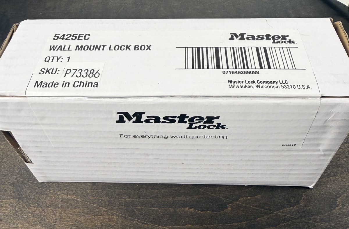 Master Lock Set-Your-Own Combo Light Up Dial Wall Mount Lock Box