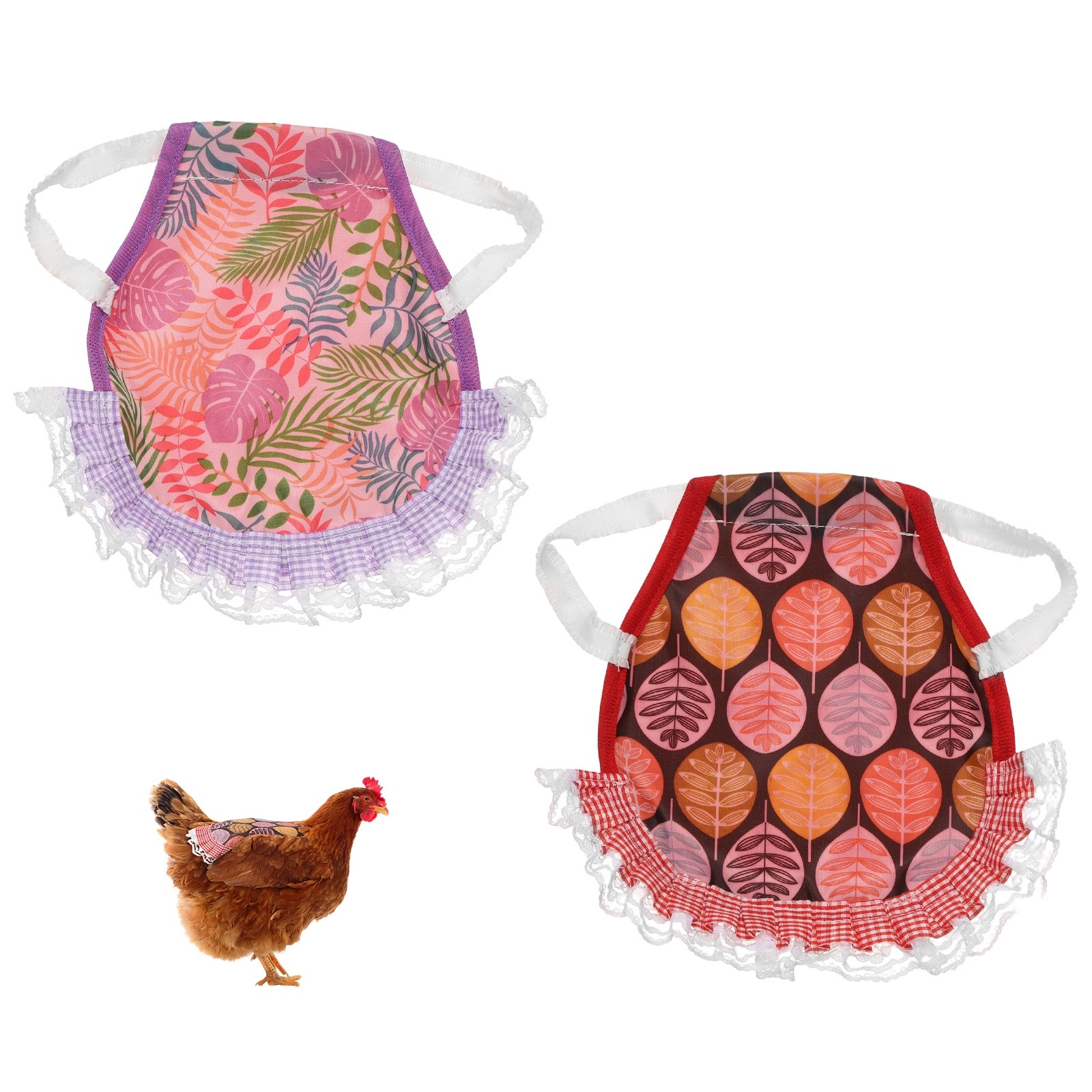 2-Pack Chicken Saddle, Chicken Apron Hens Back Protector [Mixing 2 Styles G]