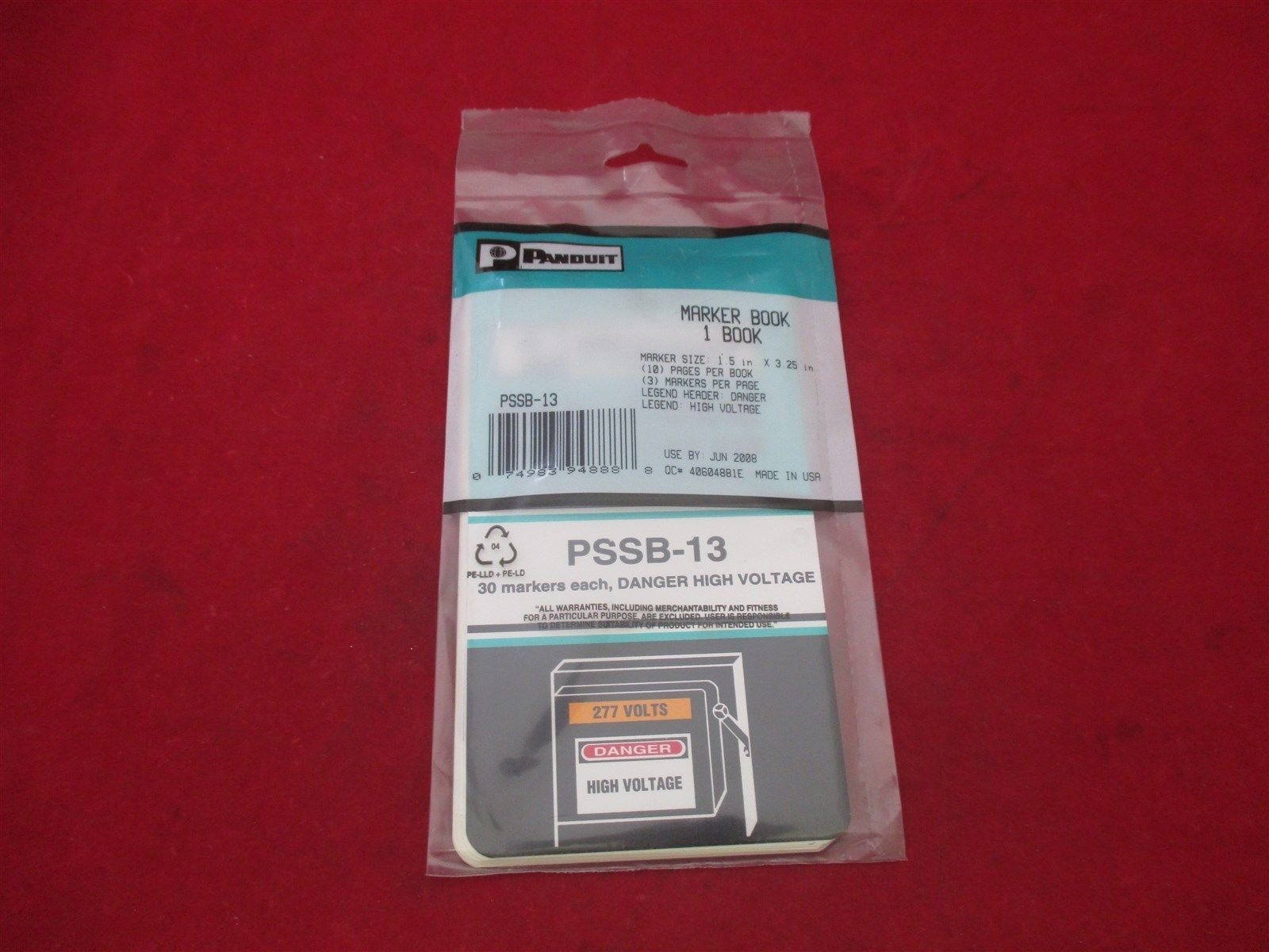 Panduit Marker Book PSSB-13 new
