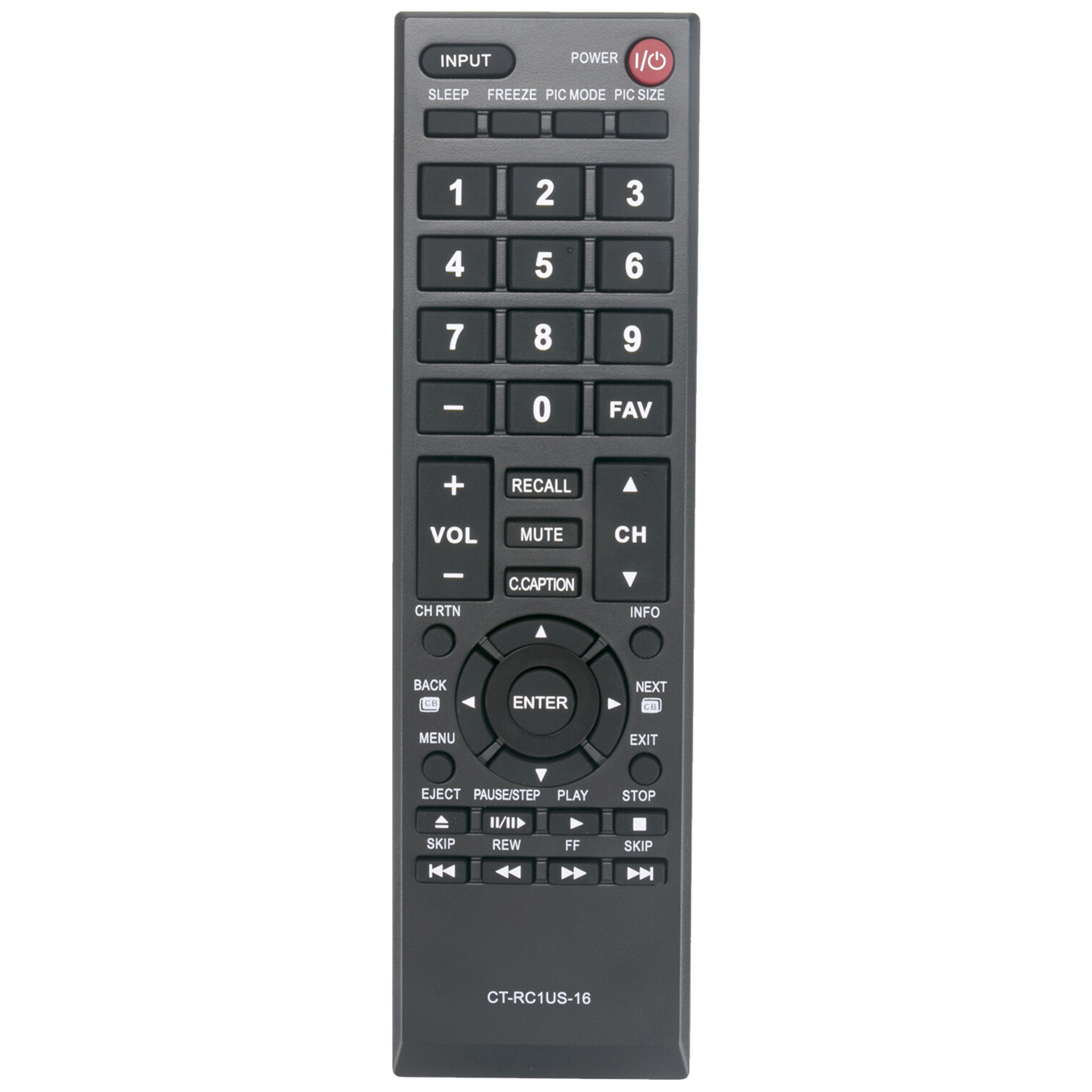 US New CT-RC1US-16 Remote Control for TOSHIBA TV 43L420U 49L310U 49L420U 50L420U