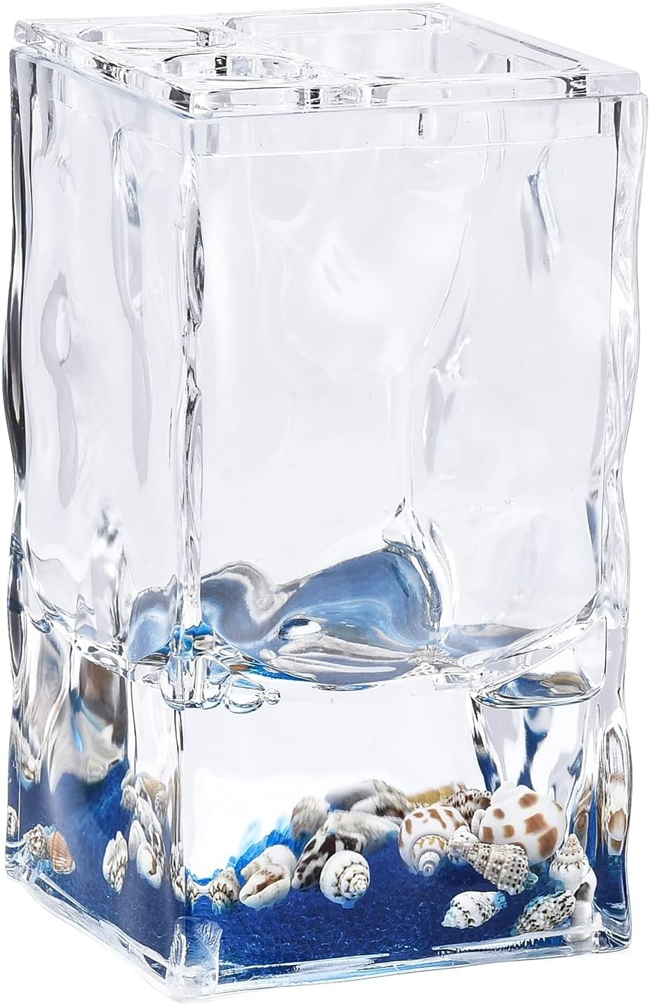 Shell Bathroom Accessory Set - 4 Piece Acrylic