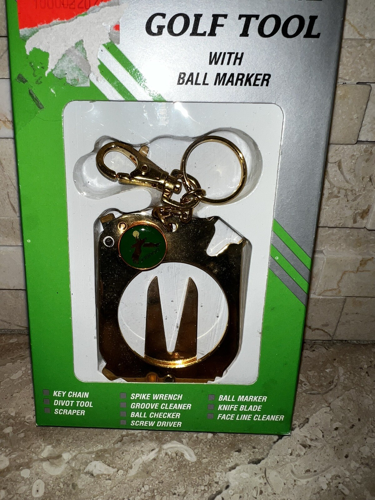 GOLFTOOL 10-in-1 Keychain Golf Tool Divot
