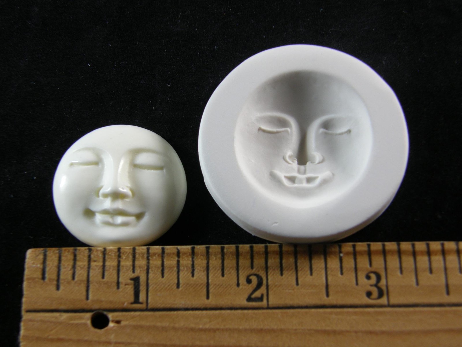 Moon Face (Lg) Polymer Clay Mold (#MD1396)