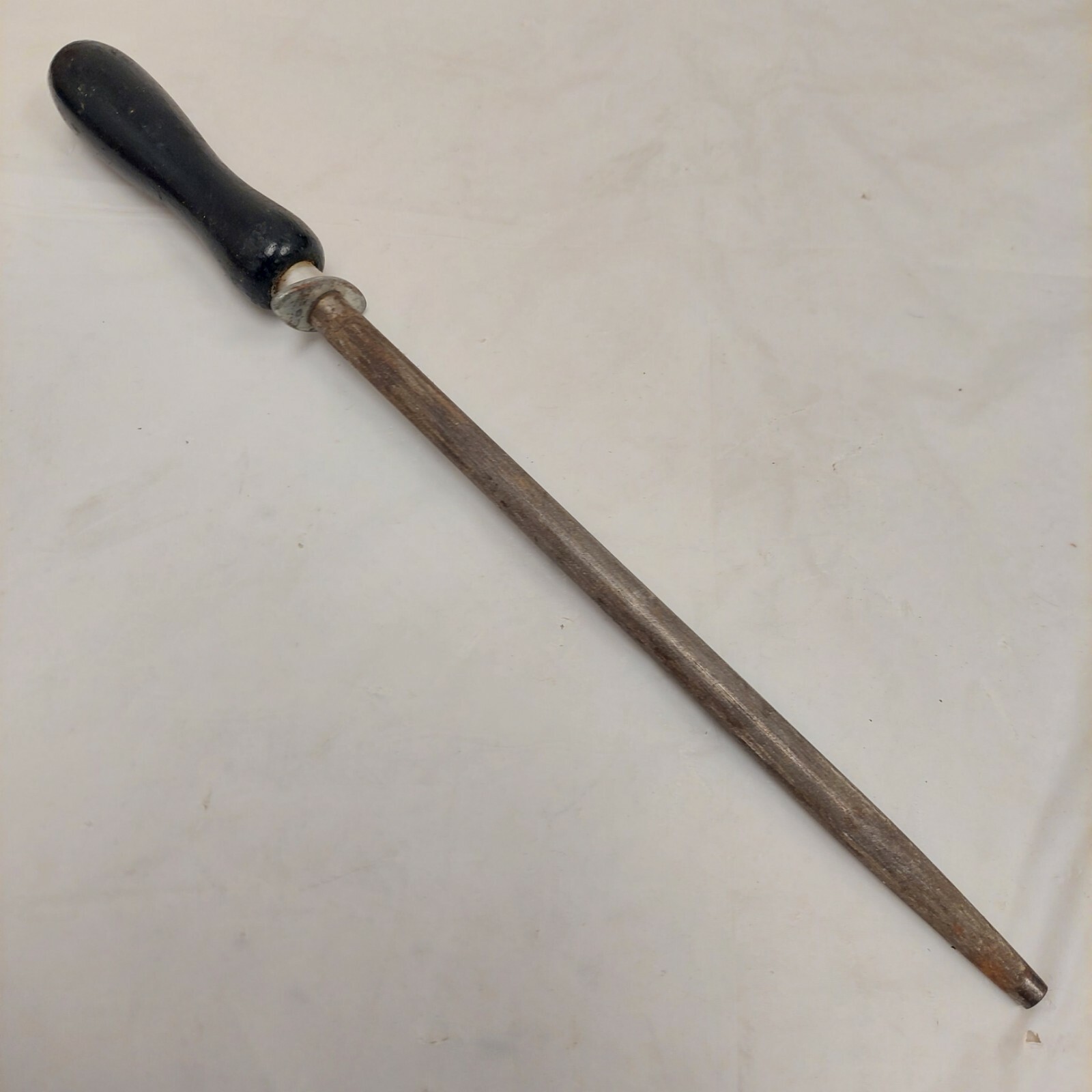 Vtg Fischer Sharpening Steel Rod Acier Extra 13 1/4" France knife Honing Hine