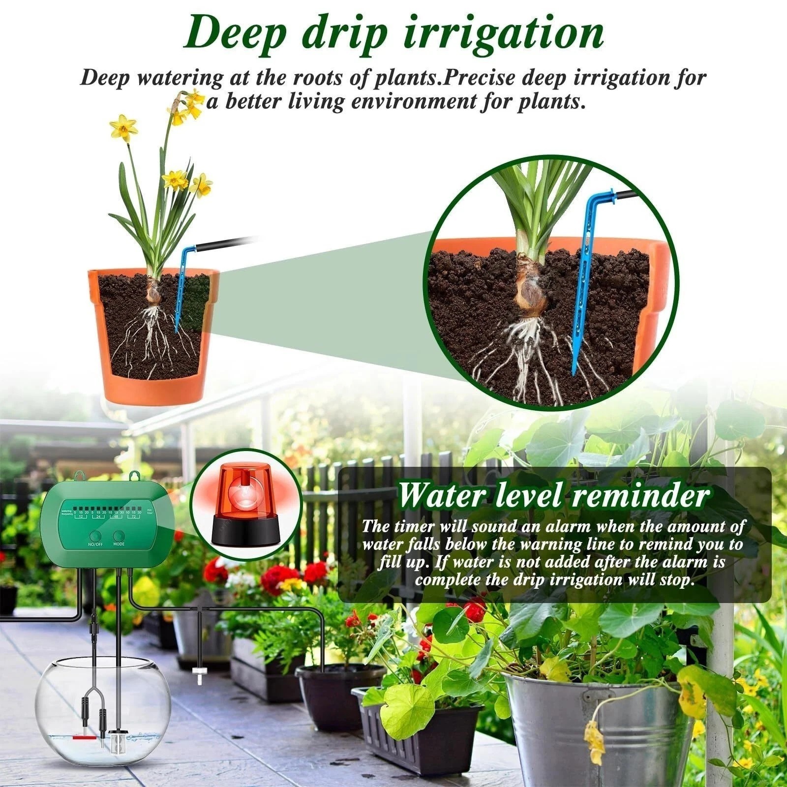 Solar Automatic Watering Kit for Garden Automatic Drip Pipe Watering Garden NB