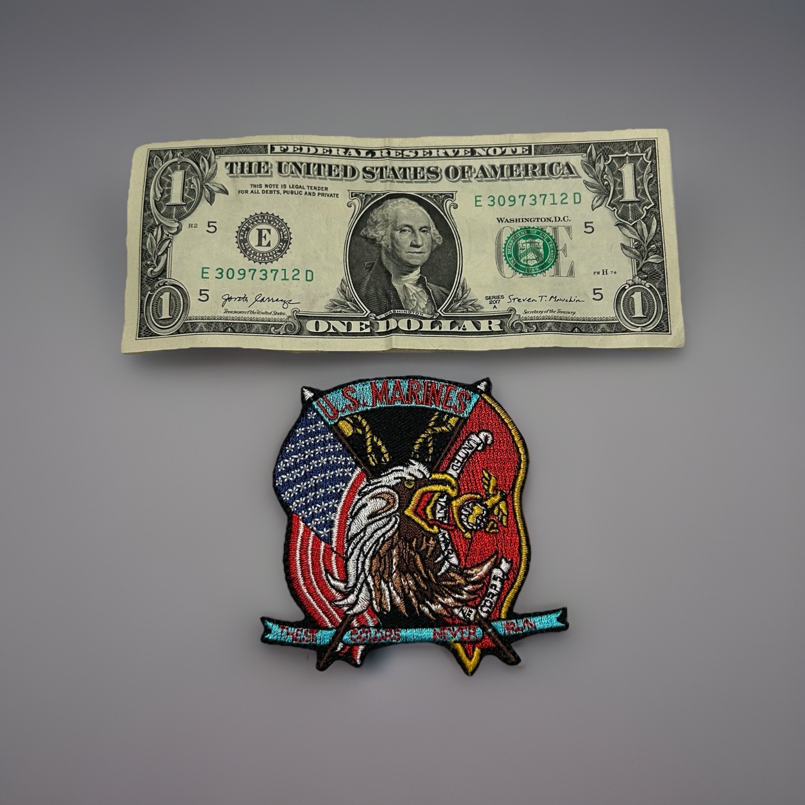 US Marines Patch 3” Tall - Sew Or Iron On