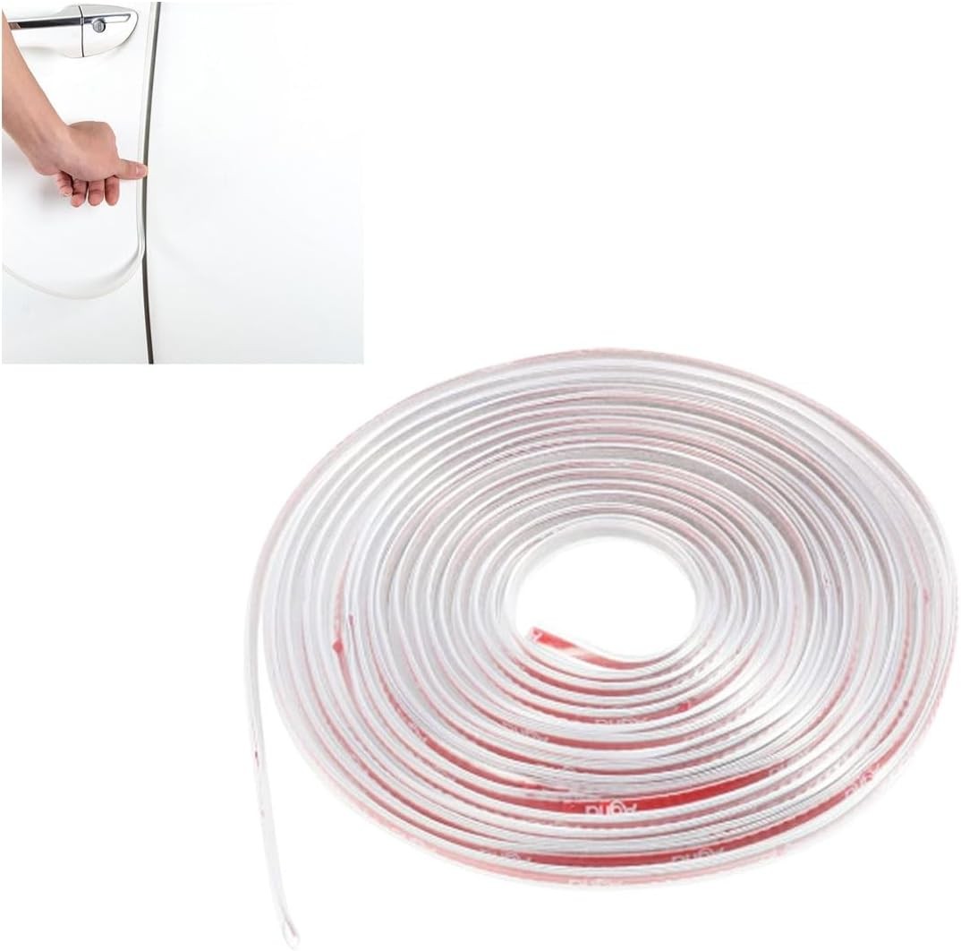 16Ft(5M) Door Edge Protector, Door Anti-Collision Strip Size: 16FTColor: Clear
