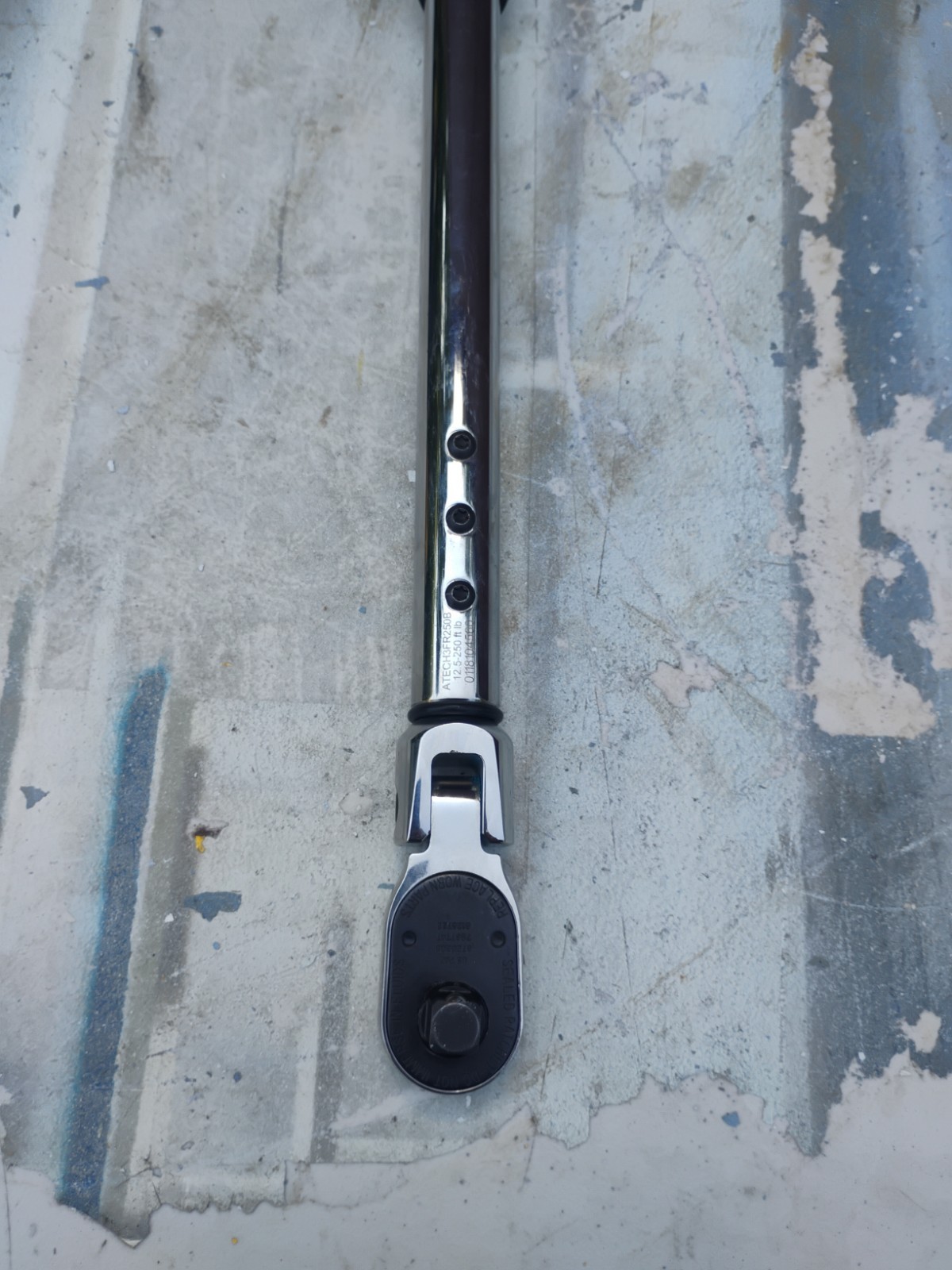 Snap-on ATECH3FR250B Electronic Ratcheting 1/2" Reversible Torque Wrench