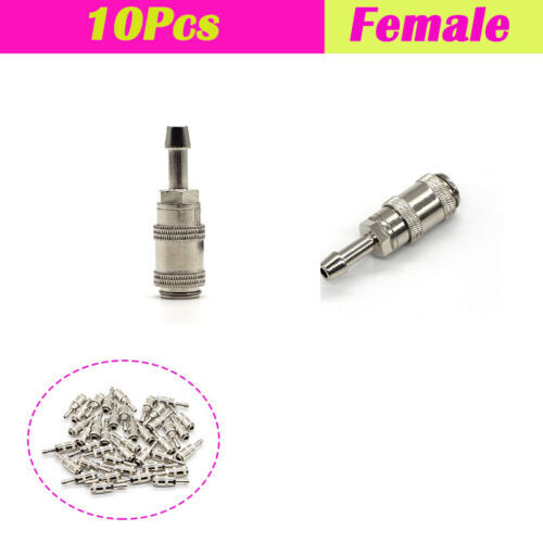 10Pcs Blood Pressure Cuff Connectors Metal Air Hose NIBP Cuff Female Connectors