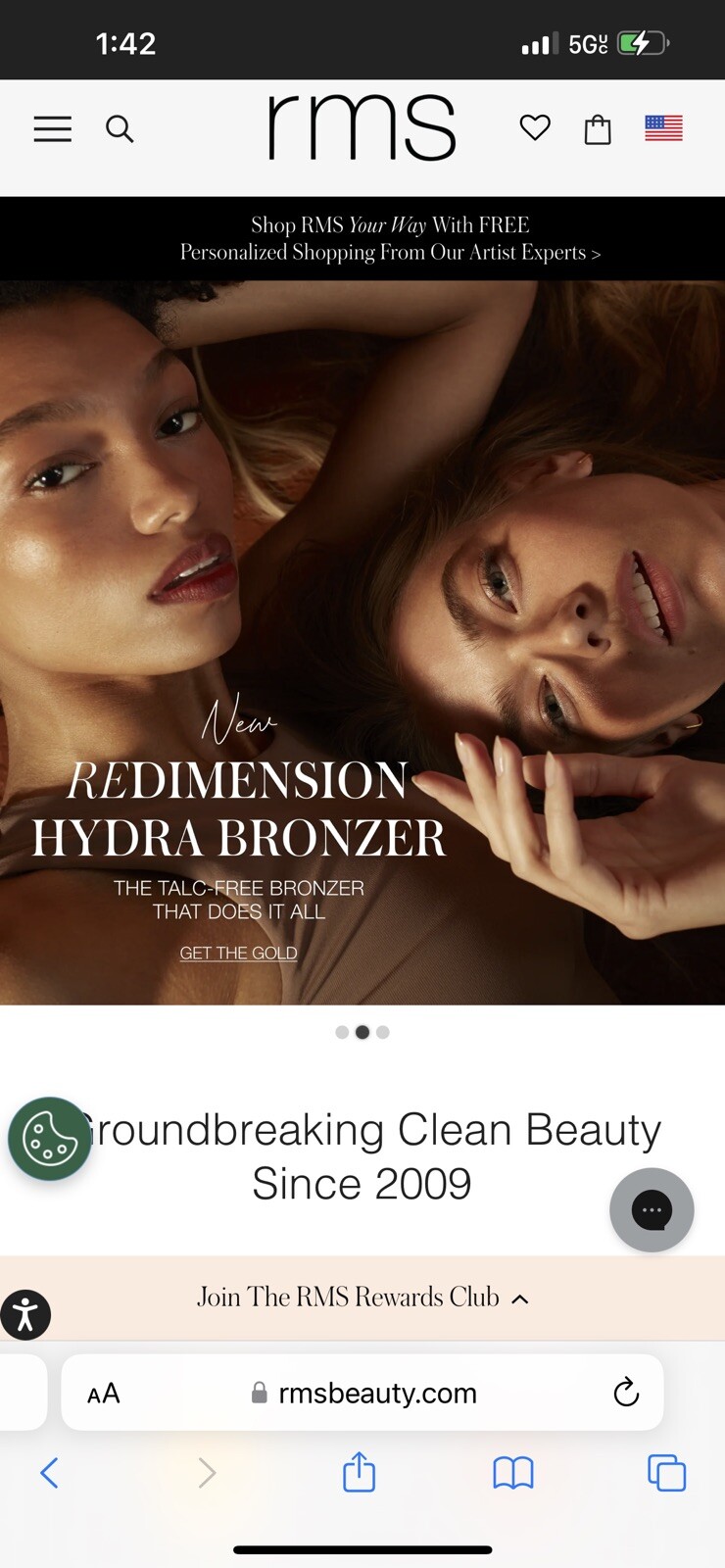 RMS Beauty Gift Card  VALUED @ $40 Fast Shipping