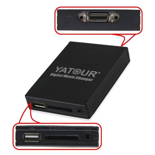 Car USB SD AUX MP3 Integration Kit For BMW 40-Pin Flat E39 E38 E46 X3 X5 Z4 R5X