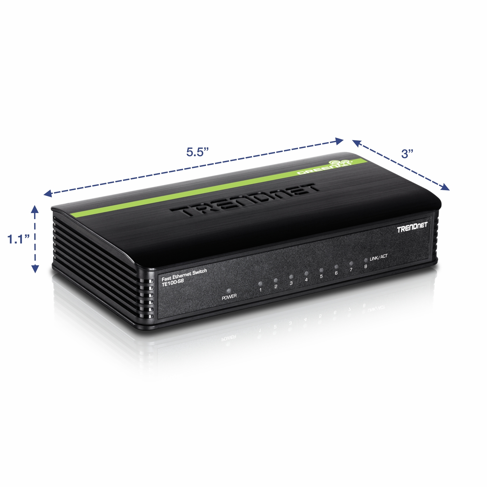 TRENDnet TE100-S8 8 Port 10/100Mbps Switch