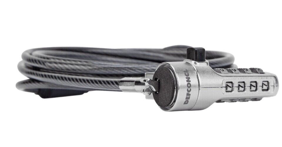 Targus~~~ Defcon Trapezoid Serialized 🐇Combo Cable Lock~~~ ASP66GLX-S