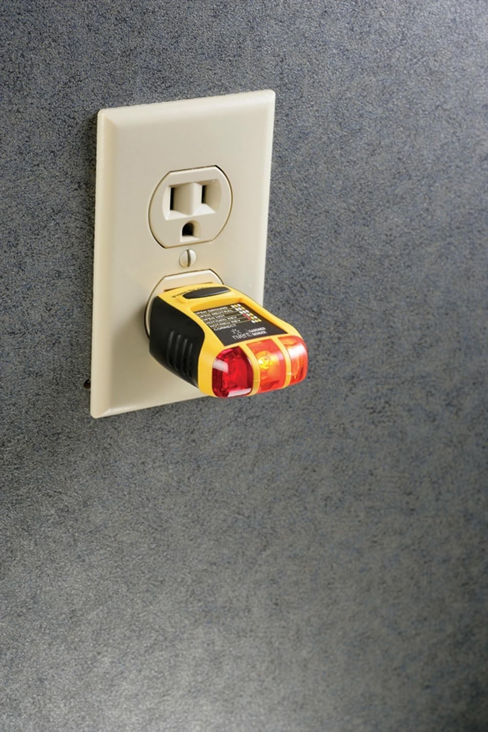 Professional GFCI Outlet Tester with 7 Visual Indicators - Compact 120V AC Tool