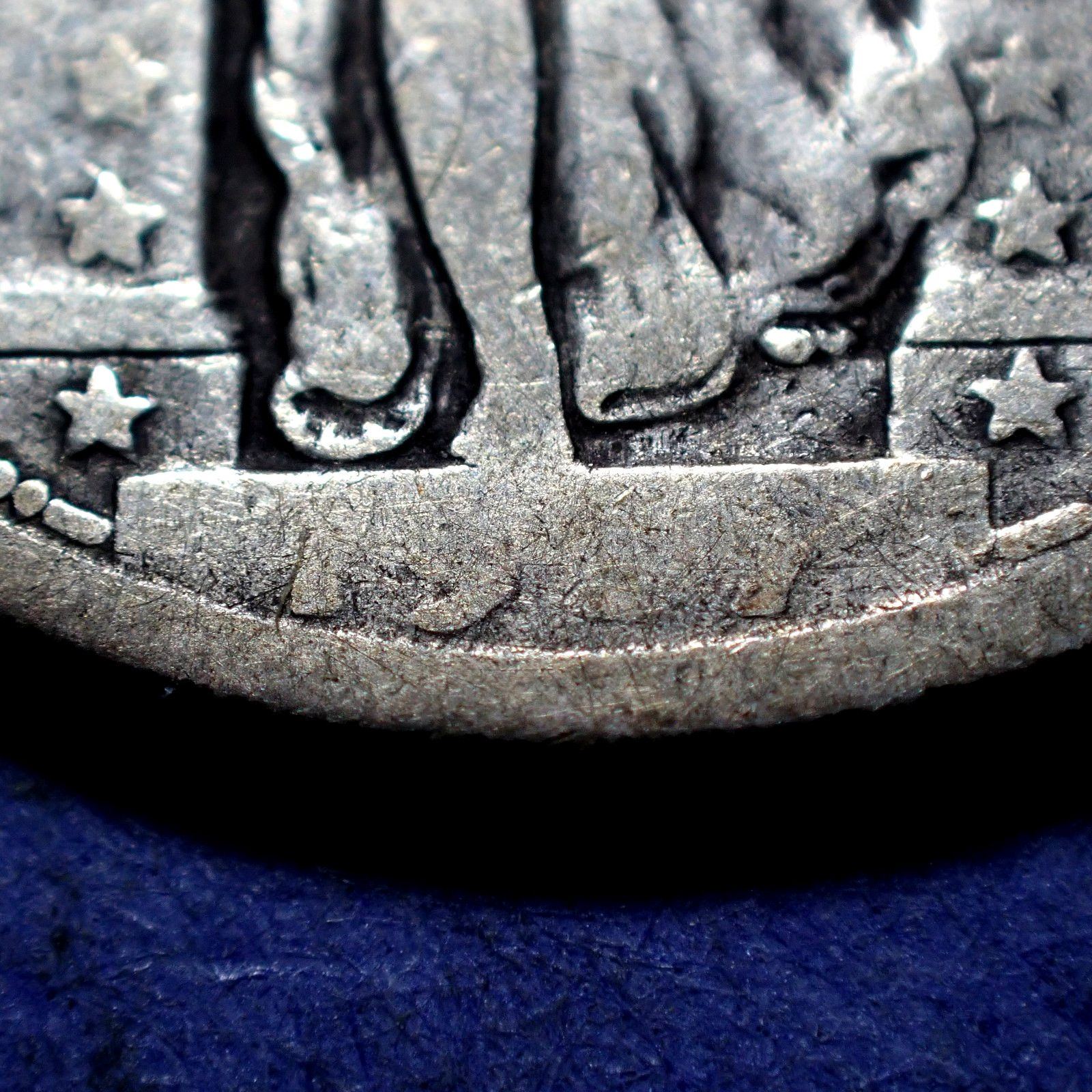 1917 Type 1 Standing Liberty Quarter Good Weak Date