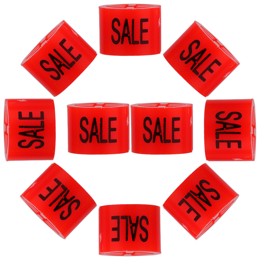 100PCS Colored Sale Hanger Markers Labels Wire Hangers Black Coat Partition
