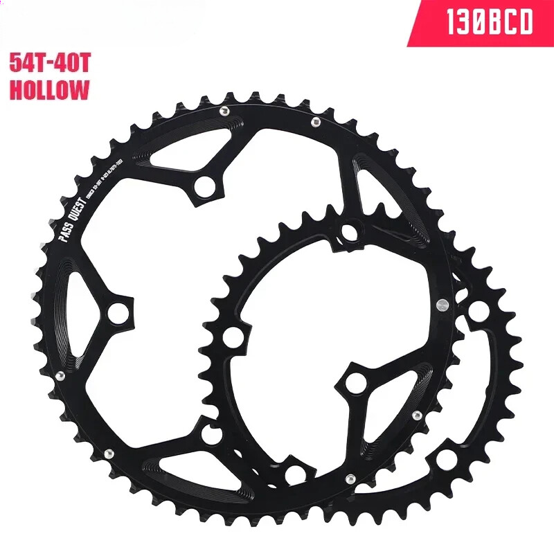 130 BCD 5 Bolt Double Chainring 53/39T 54/40T 56/42T Folding Bicycle Chainwheel