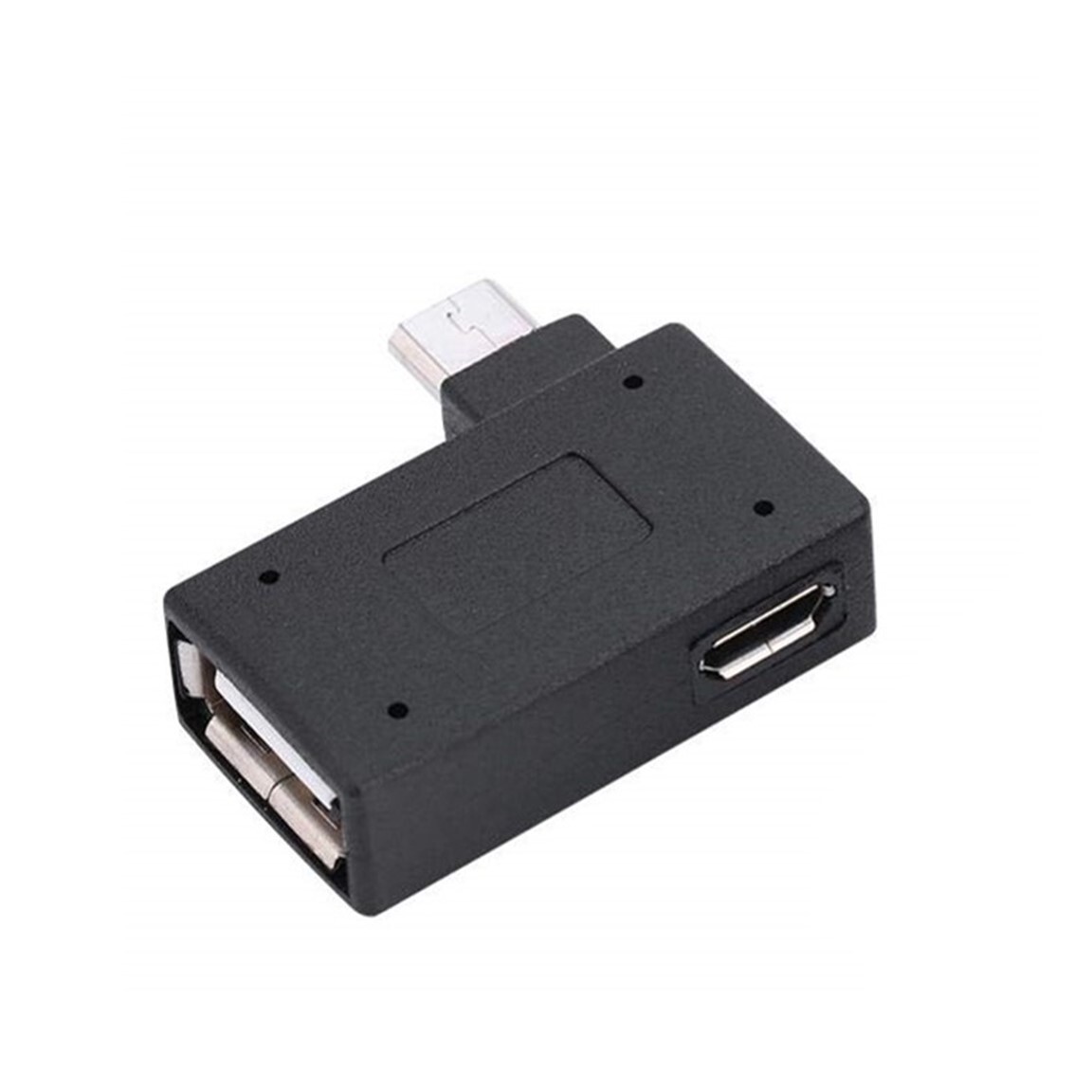 OTG Adapter, 90 Angle USB Port Adapter, Micro OTG, 2 Pack